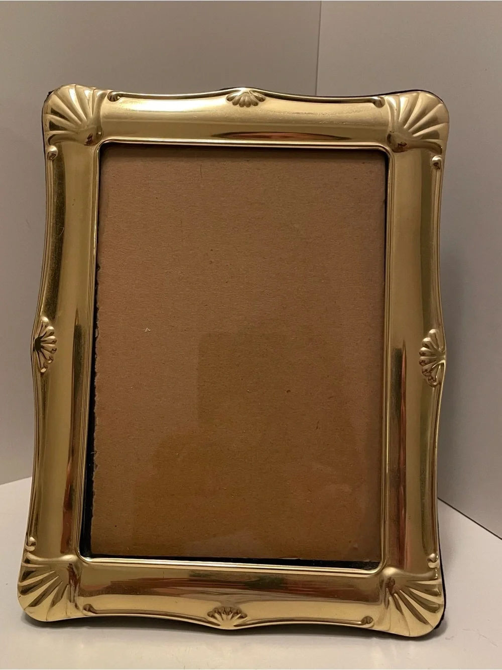 Vintage Brass Gold Tone Photo Frame Ornate 5